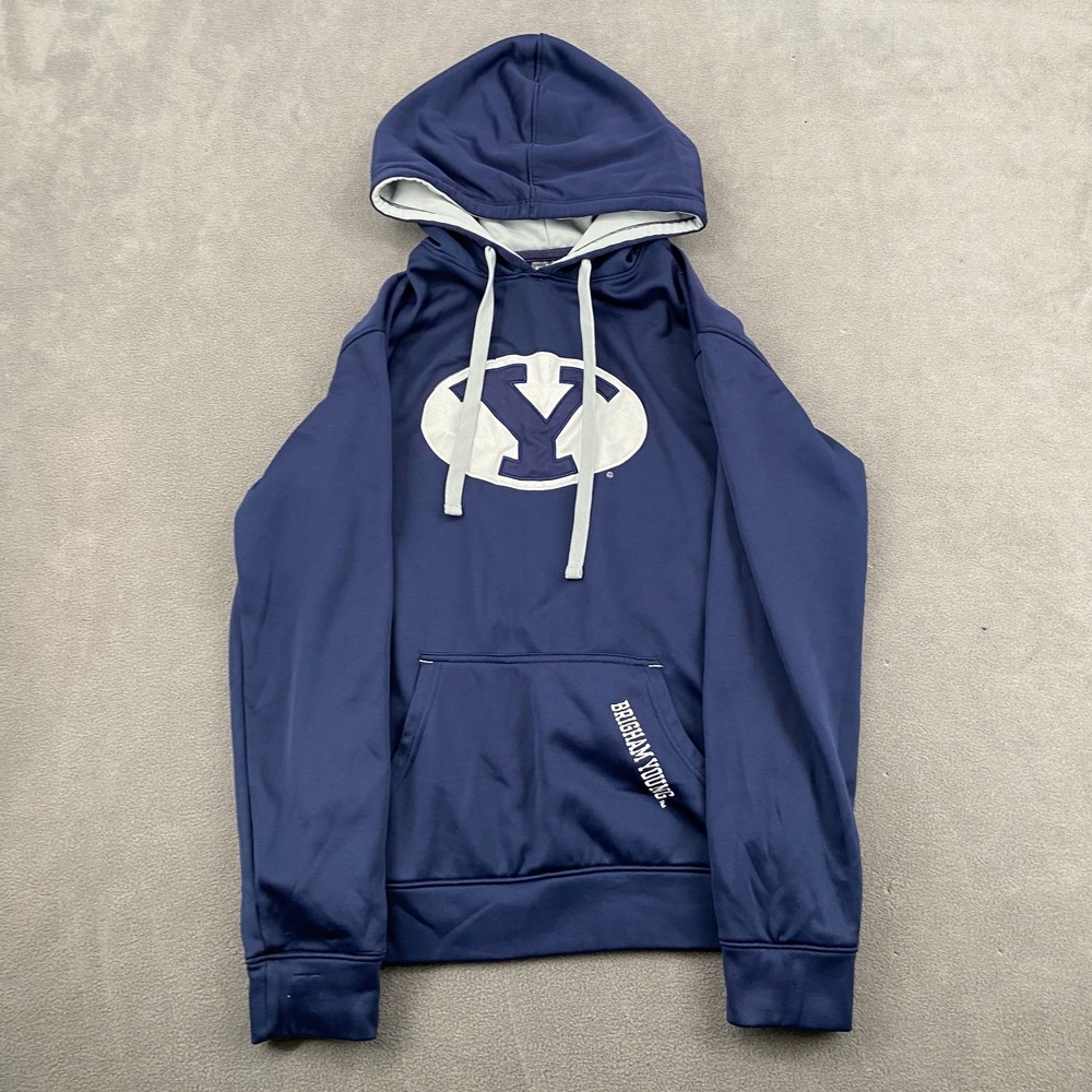 BYU Cougars Hoodie Mens Small Blue Knights Apparel Football NCAA Brigham Youngβ